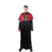 disfraz conde vampiro hombre, disfraz con túnica y capa cuello alto, disfraz vampiro elegante, disfraz aristocrático Halloween