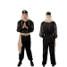 Disfraz de sultán para hombre con túnica dorada, turbante elegante y cinturón dorado, ideal para eventos temáticos, carnavales y despedidas de soltero.