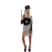 disfraz pirata sexy mujer corto, disfraz corsaria con sombrero, disfraz pirata Halloween mujer, vestido pirata con calavera y cinturón