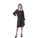 disfraz miércoles addams niña calaveras,
vestido gótico niña Halloween,
disfraz calaveras negro niña,
disfraz addams estilo miércoles infant