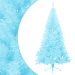 Árbol de Navidad, arbol Navidad Azul Celeste, arbol de Navidad Celeste Plegable 120cm/150cm/180cm, Navidad Invierno Fiesta