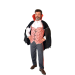 disfraz vampiro elegante hombre, disfraz completo con estampado murciélagos, traje vampiro Halloween, disfraz vampiro con capa y pantalón