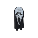 Máscara de foam inspirada en Scream con velo negro para Halloween y disfraces de terror