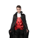 disfraz vampiro hombre elegante, parte superior disfraz Halloween, camisa vampiro con capa extraíble, disfraz vampiro combinable con pantalón