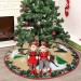 Falda de árbol de Navidad, Alfombra para La Decoración de la Fiesta de Navidad, Faldas Creativo con diseño navideño para Año Nuevo,85cm