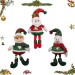 Muñeco Papa Noel + Elfo + Muñeco de Nieve 3 PCS