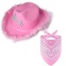 Sombrero con Plumas Cowgirl + Bandana (Adulto)
