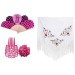 Pack de accesorios fucsia, estilo flamenco que añadirá un toque vintage a tu look es para mujeres y niñas.