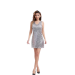 Vestido de lentejuelas mujer, con lentejuelas brillantes en el frente y la parte trasera, disponible en oro, plata, negro y rojo con lentejuelas.