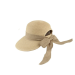 Visera de verano para mujer con lazo decorativo, talla única adulto, diseño elegante y funcional para el sol.