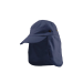 Sombrero de pescador adulto unisex de algodón con solapa para el cuello y protección solar