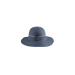 Sombrero pamela de paja con cinta clásica de grosgrain en color oscuro, estilo elegante y casual