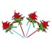 Bolígrafos Bonitos de Gel de Árbol de Navidad con campanas, Bolígrafo Navidad para Regalar, 4pcs