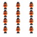 12 PCS Juguetes Cuerda Piñata Halloween