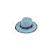 Sombrero estilo Panamá con cinta decorativa de patrón étnico y ala media, diseño unisex