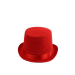 Sombrero de chistera de terciopelo