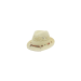 Sombrero artesanal de paja natural calada con cinta decorativa de cuentas y conchas – estilo bohemio veraniego para Mujer