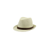 Sombrero fedora hecho 100% de papel natural, con banda decorativa tipo cuero y ajuste interno. Diseño elegante y transpirable en tallas 56 y 58.