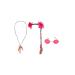 Pack de accesorios hippie - gafas redondas, collar paz y amor, diadema boho