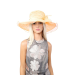 Sombrero de boda floral de encaje para adulto, elegante y ajustable, ideal para eventos formales.