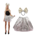 Pack disfraz mujer adulto con tutú de 30 cm y diadema – Ideal para Carnaval, Halloween y fiestas temáticas