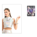 Pack de accesorios disco plateados para mujer, incluye diadema, collar, pulsera y pendientes con bolas tipo disco, ideal para estilo retro futurista y años 80