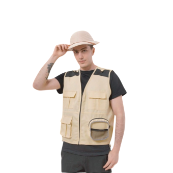 chaleco explorador adulto, chaleco de disfraz para fiesta temática, chaleco de explorador para carnaval
