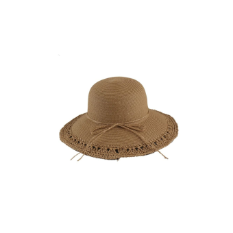 sombrero pamela con encaje elegante para mujer verano
